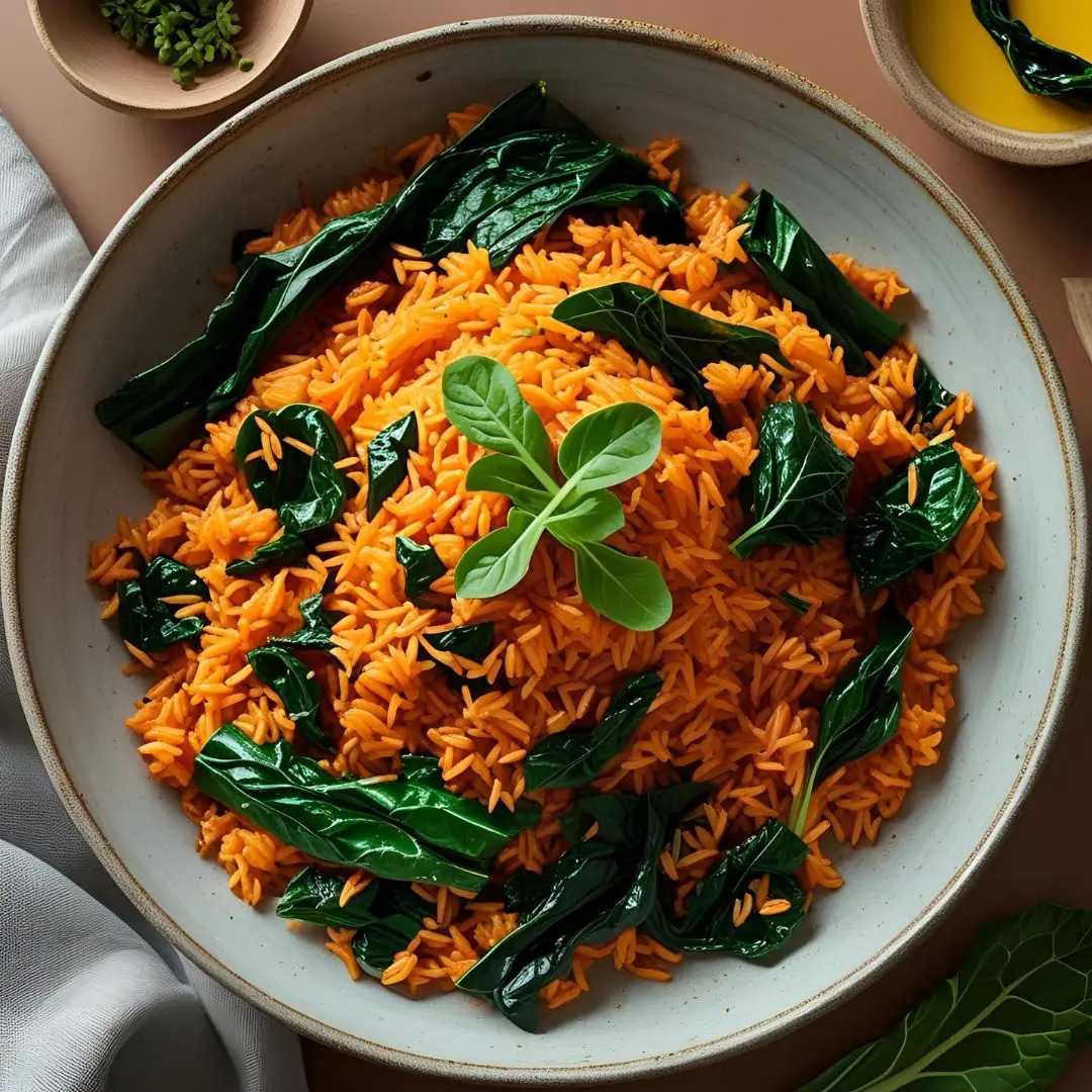 Salteado de espinacas con ajo, pimientos y garbanzos (4)